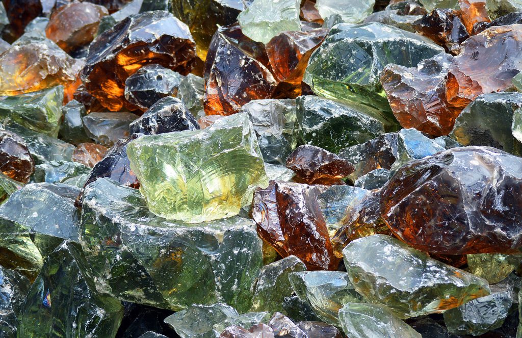 broken glass shards