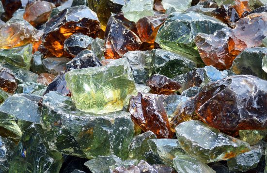 broken glass shards
